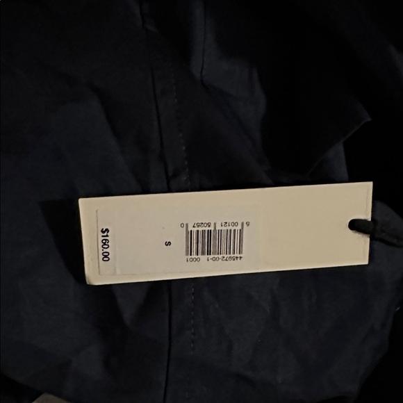 NWT! Banana Republic Navy Blue Oversized Poplin Midi Shirtdress - Multiple 🧶💫 - Picture 3 of 3